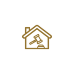 real estate golden icon